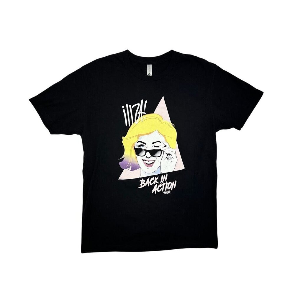 Iliza Back In Action Tour Graphic T-Shirt Black Large 2021/2022 Design